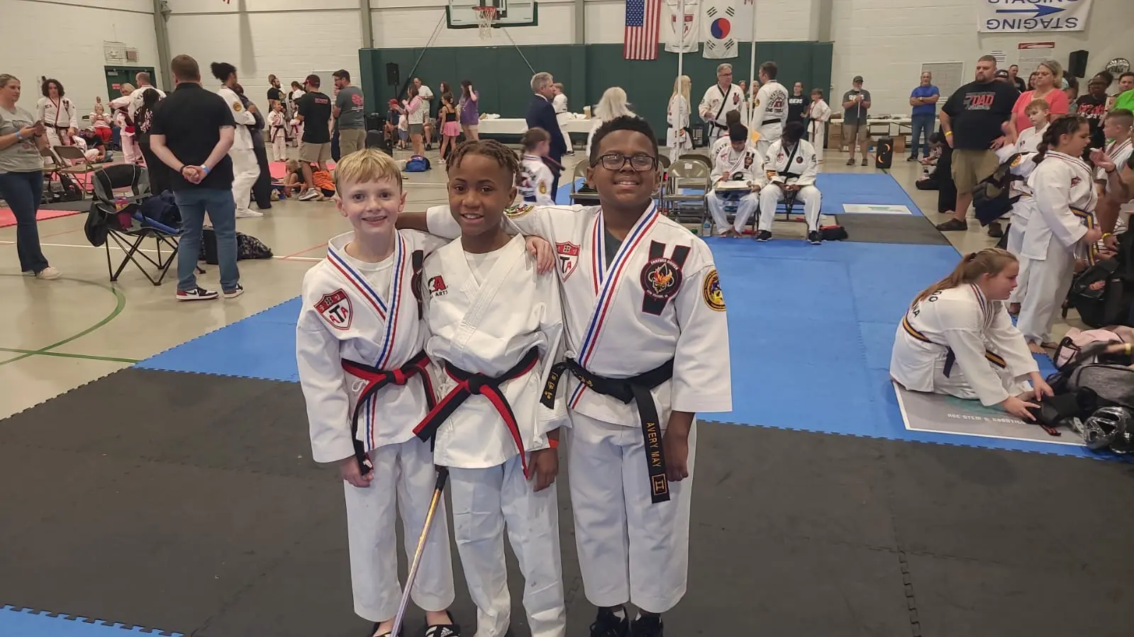 Junior Basic kids martial arts and Taekwondo students in New Orleans